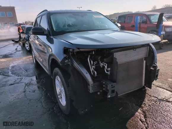 2023 Ford Explorer XLT with VIN 1FMSK8DHXPGB73491, listed as a Copart auction lot 50996055 with 14,375 mi miles and Salvage Title. Bid and sale history available at carsss.com. Image 15.