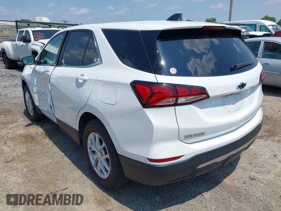 2024 Chevrolet Equinox LT z VIN 3GNAXUEG9RL100196, wystawiony jako IAAI lot #42479969 z przebiegiem 23 585 mil mil oraz . Historia ofert i sprzedaży dostępna na DreamBid. Obrazek 3.