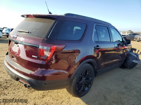 2019 Ford Explorer Sport with VIN 1FM5K8GT0KGB40554, listed as a Copart auction lot 89296575 with 58,274 mi miles and Salvage Title. Bid and sale history available at carsss.com. Image 3.