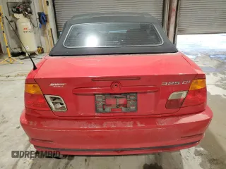 2002 BMW 3 Series 325Ci with VIN WBABS33492JY43241, listed as a Copart auction lot 87591895 with 191,985 mi miles and Salvage Title. Bid and sale history available at carsss.com. Image 6.