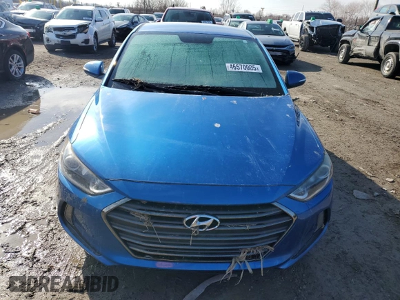 2017 Hyundai Elantra Limited with VIN 5NPD84LF2HH006608, listed as a Copart auction lot 46570005 with Not Provided miles and Salvage Title. Bid and sale history available at DreamBid. Image 5.