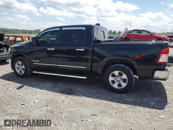 2021 Ram 1500 Big Horn with VIN 1C6SRFFT4MN657323, listed as a Copart auction lot 57825045 with 20,584 mi miles and Salvage title. Bid and sale history available at DreamBid. Image 2.