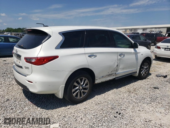 2014 Infiniti QX60 с VIN 5N1AL0MN4EC502691, выставлен на аукционе Copart как лот 63614155 с пробегом 141 065 миль миль и Списание • Salvage title. История ставок и продаж доступна на DreamBid. Изображение 3.
