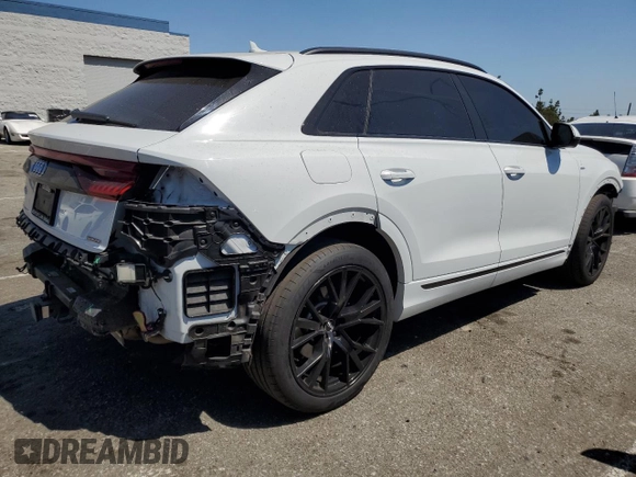 2021 Audi Q8 Premium Plus с VIN WA1EVAF10MD001560, выставлен на аукционе Copart как лот 56559745 с пробегом 68 038 миль миль и Списание • Salvage title. История ставок и продаж доступна на DreamBid. Изображение 3.