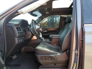 2021 Chevrolet Tahoe Premier with VIN 1GNSKSKD9MR259383, listed as a Copart auction lot 65851524 with 72,262 mi miles and Salvage Title. Bid and sale history available at carsss.com. Image 7.