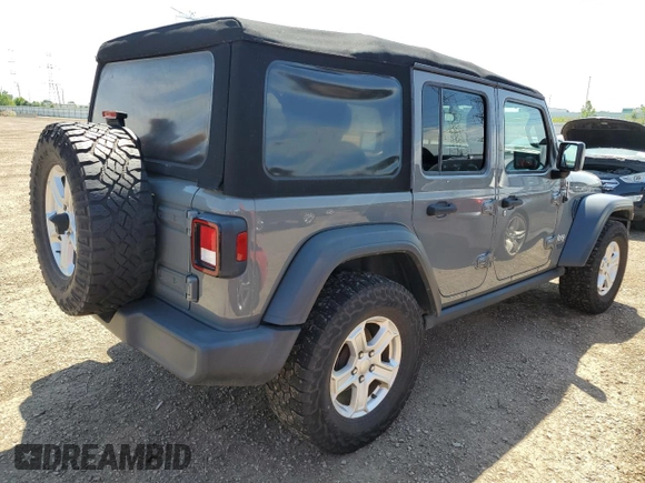 2018 Jeep Wrangler Unlimited Sport with VIN 1C4HJXDG9JW209512, listed as a Copart auction lot 61839505 with 155,953 mi miles and Clean title. Bid and sale history available at DreamBid. Image 3.