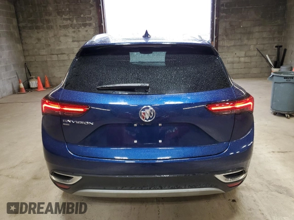 2023 Buick Envision Essence with VIN LRBFZPR42PD188553, listed as a Copart auction lot 49478065 with 9,879 mi miles and Salvage Title. Bid and sale history available at carsss.com. Image 6.