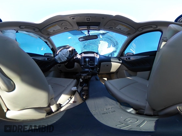 2014 Infiniti Q50 Premium with VIN JN1BV7AR4EM697482, listed as a IAAI auction lot 40844403 with 86,577 mi miles and . Bid and sale history available at DreamBid. Image 19.