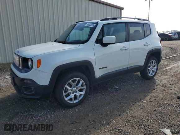 2017 Jeep Renegade Latitude z VIN ZACCJBBB7HPG28986, wystawiony jako Copart lot #55303055 z przebiegiem 40 839 mil mil oraz Szkoda całkowita • Salvage title. Historia ofert i sprzedaży dostępna na DreamBid. Obrazek 1.