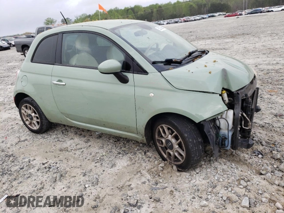 2015 FIAT 500 Pop with VIN 3C3CFFAR4FT609880, listed as a Copart auction lot 50379645 with 156,246 mi miles and Salvage Title. Bid and sale history available at carsss.com. Image 4.
