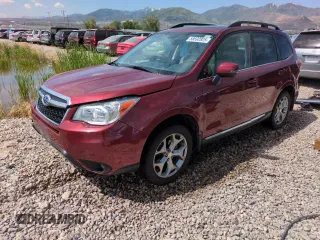 2016 Subaru Forester Touring z VIN JF2SJAXC2GH512772, wystawiony jako Copart lot #58592825 z przebiegiem 52 056 mil mil oraz Szkoda całkowita • Salvage title. Historia ofert i sprzedaży dostępna na DreamBid. Obrazek 1.