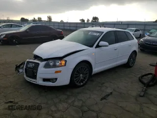2008 Audi A3 z VIN WAUNF78P78A033532, wystawiony jako Copart lot #89307715 z przebiegiem 183 825 mil mil oraz Szkoda całkowita • Salvage title. Historia ofert i sprzedaży dostępna na DreamBid. Obrazek 1.