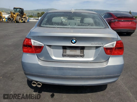 2008 BMW 3 Series 328i with VIN WBAVA37538NL54628, listed as a Copart auction lot 53344425 with 90,891 mi miles and Clean Title. Bid and sale history available at DreamBid. Image 6.