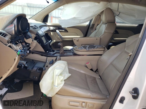2010 Acura MDX with VIN 2HNYD2H26AH525905, listed as a Copart auction lot 51384375 with Not Provided miles and Salvage Title. Bid and sale history available at carsss.com. Image 7.