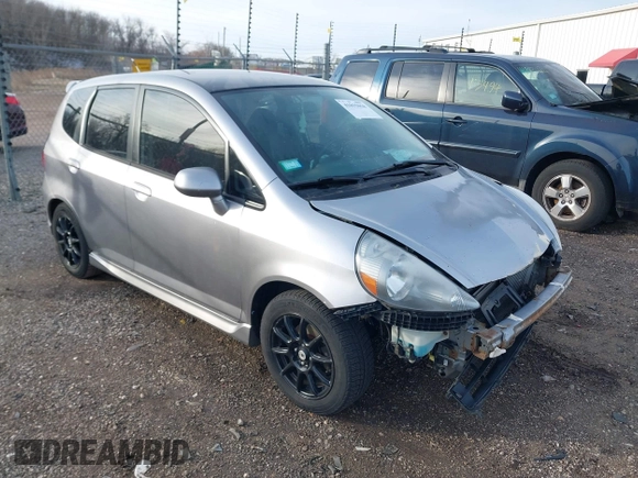 2007 Honda Fit Sport with VIN JHMGD376X7S065787, listed as a IAAI auction lot 41855058 with 218,865 mi miles. Bid and sale history available at carsss.com. Image 1.