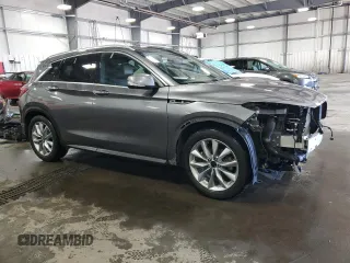 2020 Infiniti QX50 Luxe z VIN 3PCAJ5M3XLF101376, wystawiony jako Copart lot #55224945 z przebiegiem 61 065 mil mil oraz Szkoda całkowita • Salvage title. Historia ofert i sprzedaży dostępna na DreamBid. Obrazek 4.