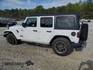 2021 Jeep Wrangler Unlimited Sport S with VIN 1C4HJXDG0MW766863, listed as a Copart auction lot 52681455 with 53,693 mi miles and Salvage title. Bid and sale history available at DreamBid. Image 2.