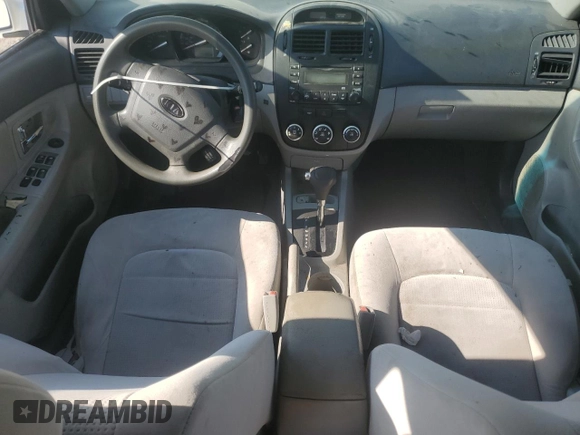 2009 Kia Spectra EX with VIN KNAFE221995624549, listed as a Copart auction lot 65963824 with 244,904 mi miles and Salvage Title. Bid and sale history available at carsss.com. Image 8.
