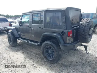 2017 Jeep Wrangler Unlimited Sport with VIN 1C4BJWDG6HL517779, listed as a IAAI auction lot 42134534 with 128,701 mi miles and . Bid and sale history available at DreamBid. Image 3.