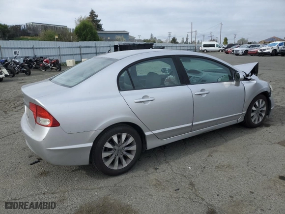 2010 Honda Civic Sdn EX-L with VIN 19XFA1F91AE028885, listed as a Copart auction lot 47686635 with 106,939 mi miles and Salvage Title. Bid and sale history available at carsss.com. Image 3.