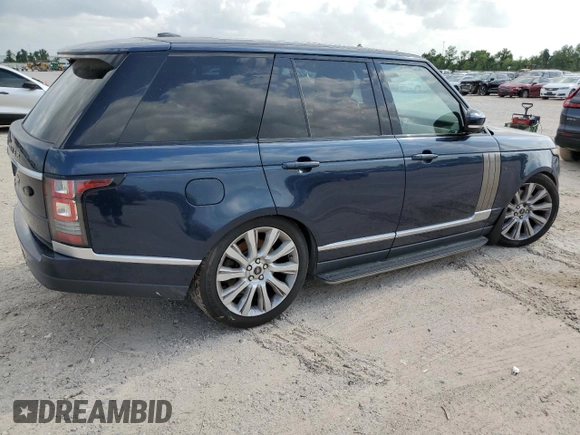 2013 Land Rover Range Rover SC with VIN SALGS2EF9DA100088, listed as a Copart auction lot 55300535 with Not provided miles and Clean title. Bid and sale history available at DreamBid. Image 3.
