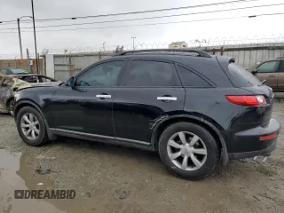 2005 Infiniti FX with VIN JNRAS08U15X103058, listed as a Copart auction lot 49421815 with 121,498 mi miles and Salvage title. Bid and sale history available at DreamBid. Image 2.