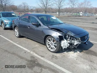 2016 Mazda Mazda6 i Touring with VIN JM1GJ1V53G1474678, listed as a IAAI auction lot 41802761 with 88,055 mi miles. Bid and sale history available at carsss.com. Image 1.
