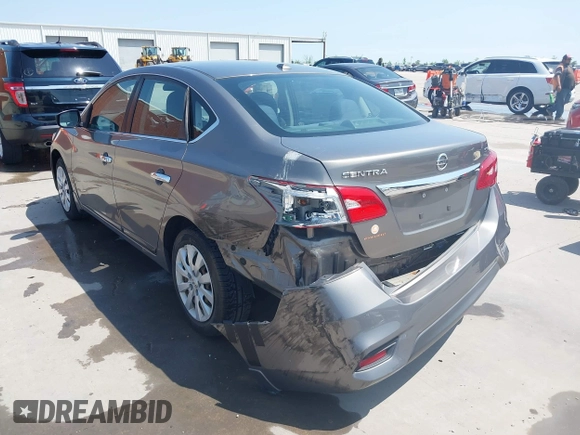 2016 Nissan Sentra S with VIN 3N1AB7AP4GY317026, listed as a IAAI auction lot 41897980 with 118,767 mi miles. Bid and sale history available at carsss.com. Image 3.