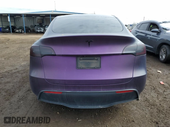 2021 Tesla Model Y Long Range with VIN 5YJYGDEE5MF269466, listed as a Copart auction lot 45603795 with 70,924 mi miles and Salvage Title. Bid and sale history available at DreamBid. Image 6.