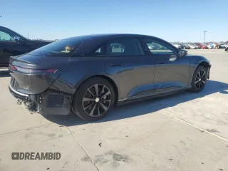 2024 Lucid Air Grand Touring with VIN 50EA1GBA4RA007729, listed as a Copart auction lot 42132885 with 5,276 mi miles and Salvage Title. Bid and sale history available at carsss.com. Image 3.
