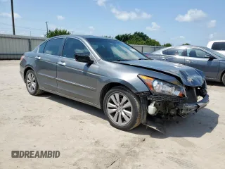 2011 Honda Accord EX with VIN 1HGCP3F76BA013574, listed as a Copart auction lot 61876095 with 144,379 mi miles and Salvage title. Bid and sale history available at DreamBid. Image 4.