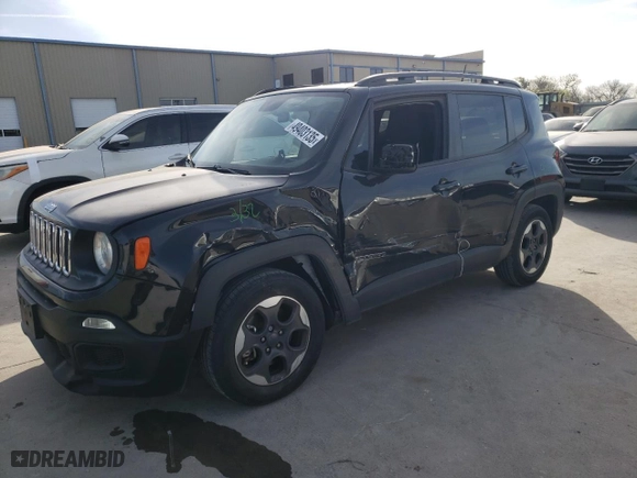 2016 Jeep Renegade Sport with VIN ZACCJAAT6GPD66736, listed as a Copart auction lot 49403135 with 78,127 mi miles and Salvage Title. Bid and sale history available at carsss.com. Image 1.