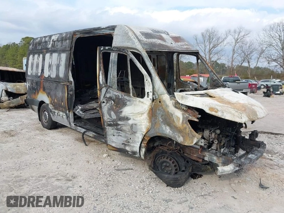 2023 Mercedes-Benz Sprinter Cargo Cargo with VIN W1Y40CHY4PT139050, listed as a IAAI auction lot 41521069 with Not Provided miles and . Bid and sale history available at carsss.com. Image 1.