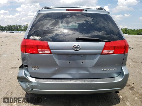2004 Toyota Sienna XLE z VIN 5TDZA22C74S049299, wystawiony jako Copart lot #55959205 z przebiegiem 237 599 mil mil oraz Szkoda całkowita • Salvage title. Historia ofert i sprzedaży dostępna na DreamBid. Obrazek 6.