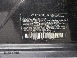 2019 Subaru Crosstrek Premium with VIN JF2GTACC6K8257932, listed as a Copart auction lot 59082525 with 76,736 mi miles and Salvage title. Bid and sale history available at DreamBid. Image 13.