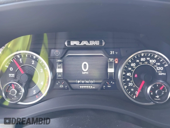2024 Ram 2500 Laramie with VIN 3C6UR5FL9RG268101, listed as a IAAI auction lot 41538200 with 9,953 mi miles and . Bid and sale history available at DreamBid. Image 7.