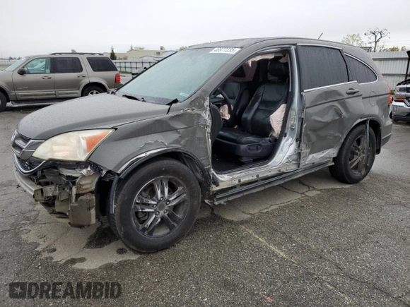 2011 Honda CR-V EX-L with VIN 5J6RE4H70BL039281, listed as a Copart auction lot 48977235 with 267,330 mi miles and Salvage Title. Bid and sale history available at carsss.com. Image 1.