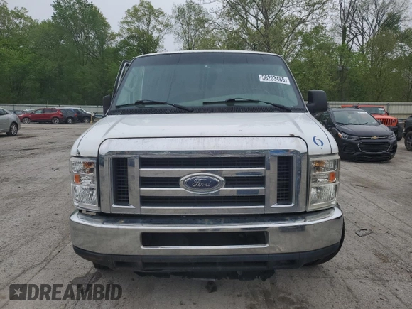 2008 Ford Econoline Passenger XL with VIN 1FBSS31L78DB58857, listed as a Copart auction lot 56203485 with 101,878 mi miles and Salvage title. Bid and sale history available at DreamBid. Image 5.