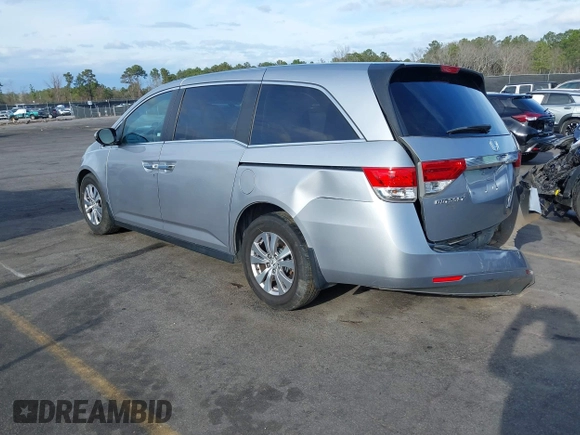 2017 Honda Odyssey EX-L with VIN 5FNRL5H64HB017661, listed as a IAAI auction lot 41719447 with 99,895 mi miles and . Bid and sale history available at DreamBid. Image 3.