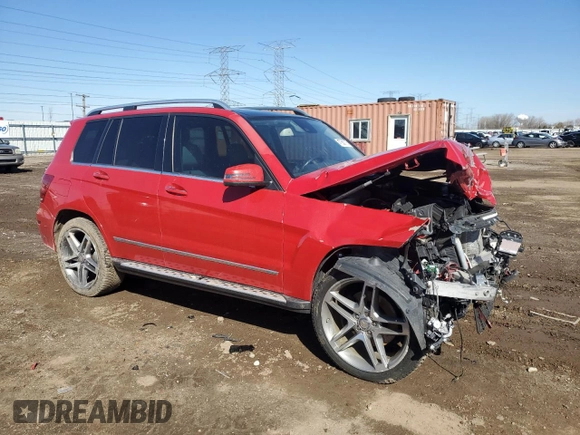2013 Mercedes-Benz GLK 350 with VIN WDCGG5HB4DG109825, listed as a Copart auction lot 47560775 with 105,688 mi miles and Salvage Title. Bid and sale history available at DreamBid. Image 4.
