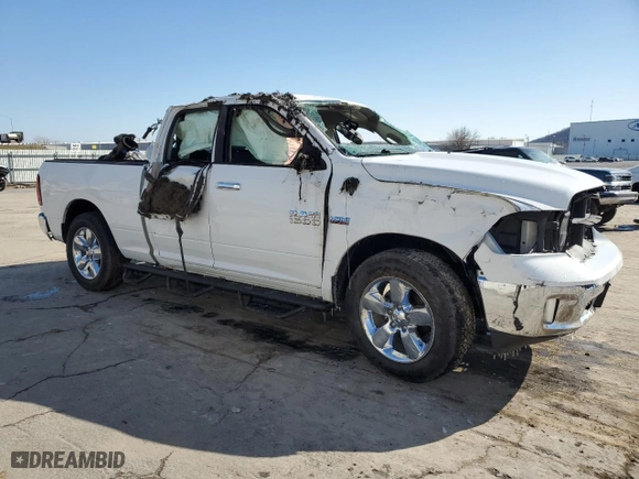 2013 Ram 1500 Big Horn with VIN 1C6RR7GT6DS664732, listed as a Copart auction lot 45341835 with 131,537 mi miles and Salvage Title. Bid and sale history available at carsss.com. Image 4.