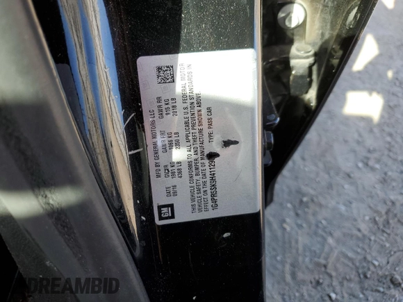 2017 Buick Verano Sport Touring with VIN 1G4PR5SK9H4112988, listed as a Copart auction lot 52601904 with 108,641 mi miles and Salvage Title. Bid and sale history available at carsss.com. Image 12.