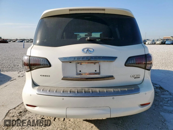 2015 Infiniti QX80 with VIN JN8AZ2NE9F9083611, listed as a Copart auction lot 53046305 with 143,167 mi miles and Salvage title. Bid and sale history available at DreamBid. Image 6.
