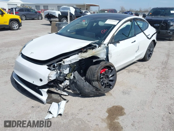 2021 Tesla Model 3 Performance with VIN 5YJ3E1EC8MF044388, listed as a IAAI auction lot 41821892 with Not Provided miles and . Bid and sale history available at carsss.com. Image 6.