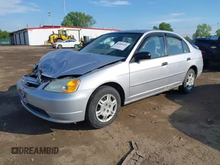 2001 Honda Civic LX z VIN 1HGES16551L050659, wystawiony jako IAAI lot #42203631 z przebiegiem 151 555 mil mil oraz . Historia ofert i sprzedaży dostępna na DreamBid. Obrazek 2.