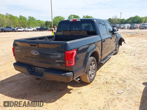 2015 Ford F-150 XL with VIN 1FTEW1CP9FFC45355, listed as a IAAI auction lot 42024663 with 215,357 mi miles. Bid and sale history available at carsss.com. Image 4.