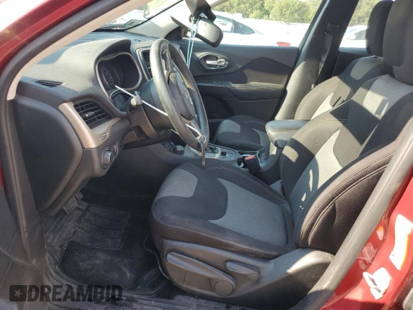 2015 Jeep Cherokee Sport with VIN 1C4PJMAB9FW640510, listed as a Copart auction lot 61372655 with 78,526 mi miles and Salvage title. Bid and sale history available at DreamBid. Image 7.
