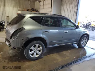 2007 Nissan Murano S with VIN JN8AZ08W57W633673, listed as a Copart auction lot 78941424 with 145,719 mi miles and Salvage Title. Bid and sale history available at carsss.com. Image 3.