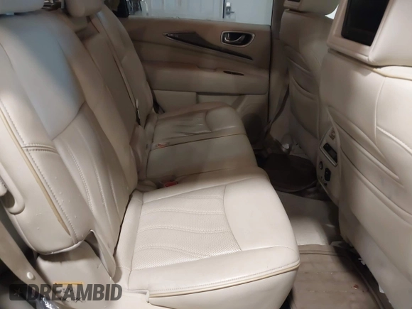 2013 Infiniti JX35 with VIN 5N1AL0MM9DC302346, listed as a IAAI auction lot 41731095 with 118,752 mi miles. Bid and sale history available at carsss.com. Image 8.