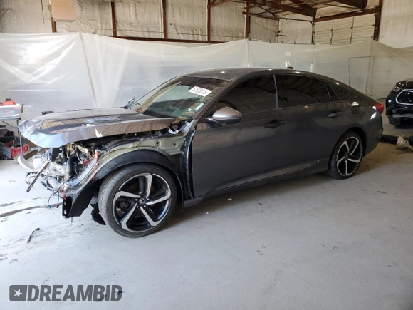 2018 Honda Accord Sedan Sport 1.5T with VIN 1HGCV1F3XJA195186, listed as a Copart auction lot 52838815 with 0 mi miles and Non Repairable. Bid and sale history available at carsss.com. Image 1.